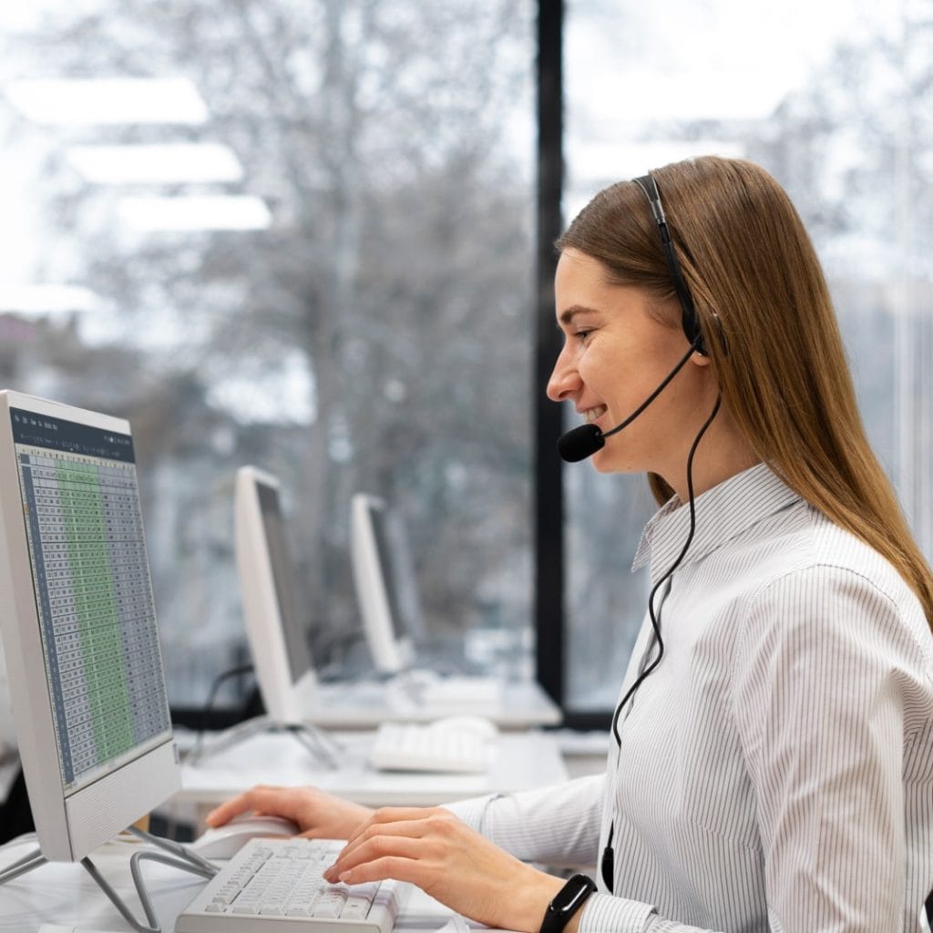 operatrice di call center